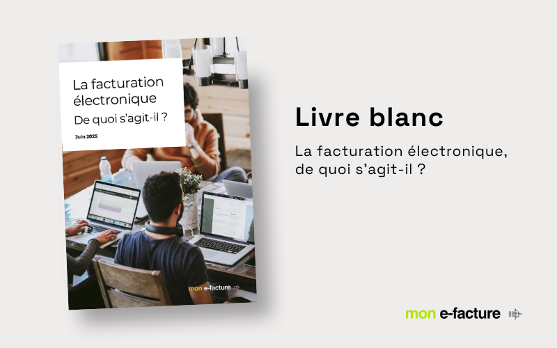 Livre blanc "La facturation électronique, de quoi s'agit-il ?" par mon e-facture