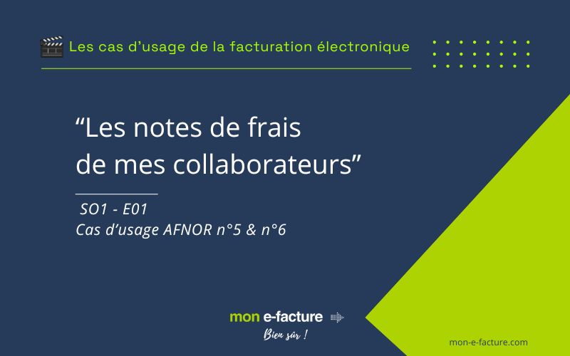 Cas d'usage de la facturation électronique - S01E01 Les frais professionnels - par Mon e-facture